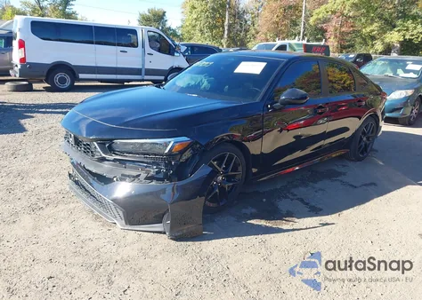 2025 Honda Civic Sport z USA, uszkodzony, nr VIN 2HGFE2F59SH544054